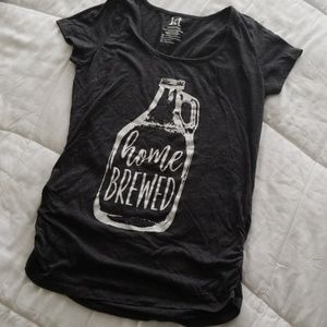 "Home Brewed" maternity t-shirt